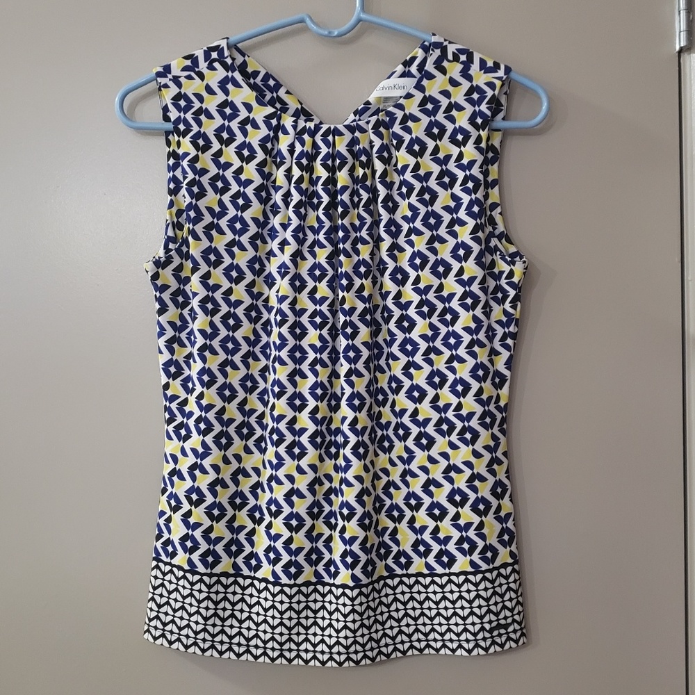 Calvin Klein scoop neck blouse